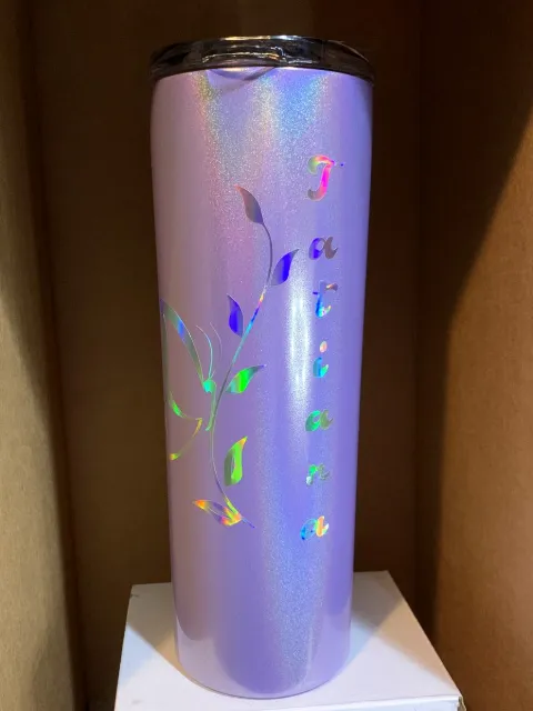 Vaso lila personalizado